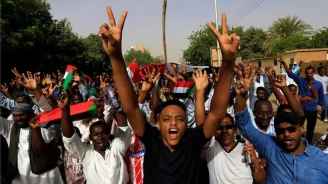 Ndị na-eme ngagharịwe na Khartoum dị na Sudan