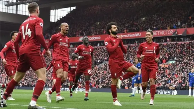 Liverpool na aṅụrị mgbe Salah nyere goolu
