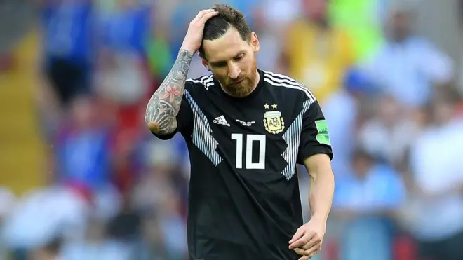 For di World Cup 2018 Lionel Messi miss penalty against Iceland