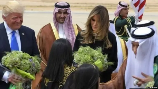 डोनल्ड ट्रंप, सऊदी अरब, अमरीका