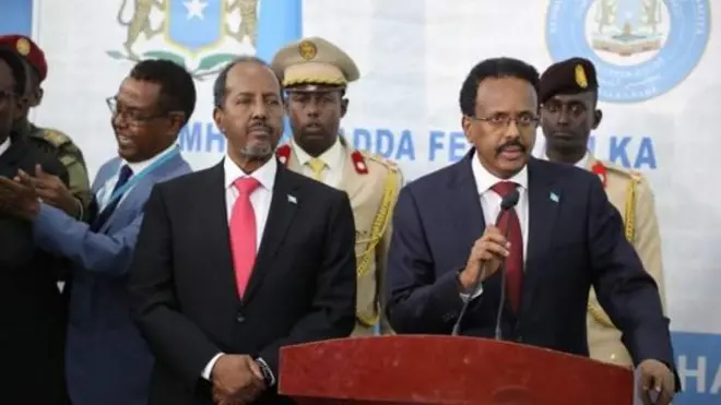 Hasan sheek mahaammud (bitaan) pirezidantii Somalaiyaa haaraa ta'uun irra deebiin filaman