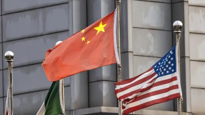 美中国旗