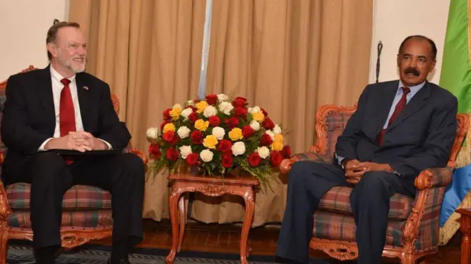 ኣምባሳደር ታቦር ናጊ (ጸጋም) ምስ ፕረዚደንት ኢሳይያስ ኣፈወርቂ (የማን) ኣስመራ፡ 2018