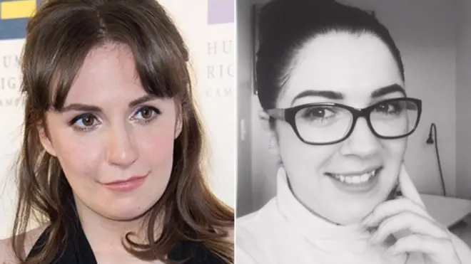 A atriz e escritora Lena Dunham (esq.) e Sofie | Foto: Getty Images/Sofie Hartley