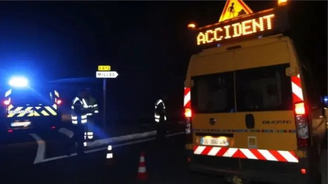 Авария во Франции