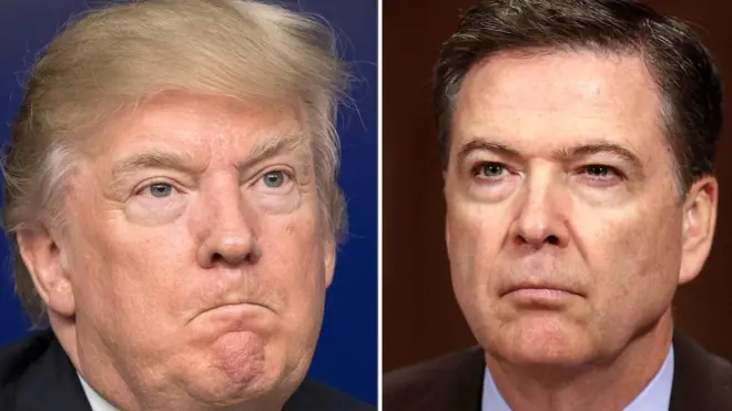 Дональд Трамп и Джеймс Коми