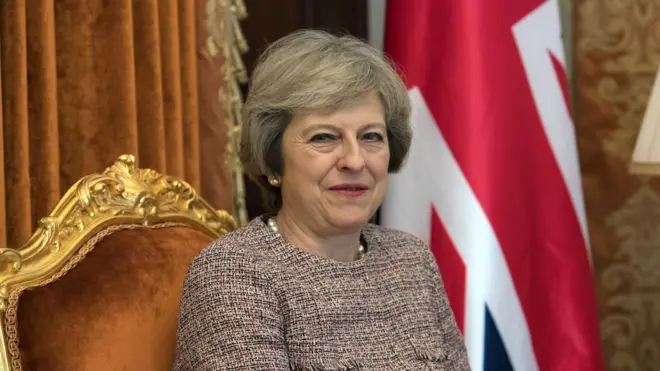 رئيسة وزراء بريطانيا تيريزا ماي