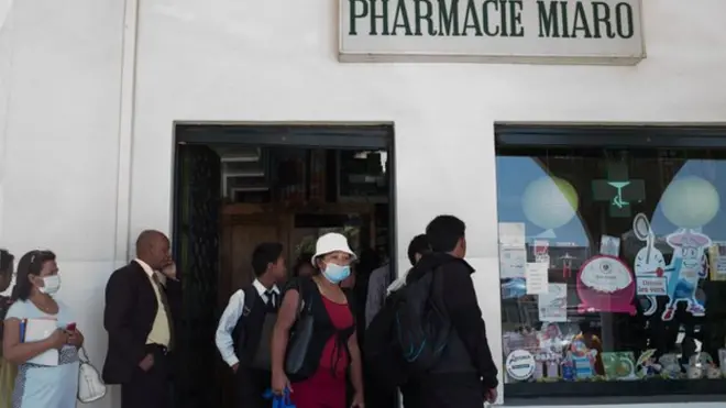 Face masks and antibiotics dey in demand for Madagascar
