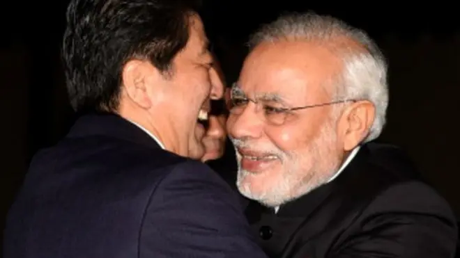 मोदी, आबे