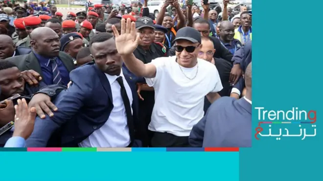 مبابي في الكاميرون مسقط رأس والده لأعمال خيرية