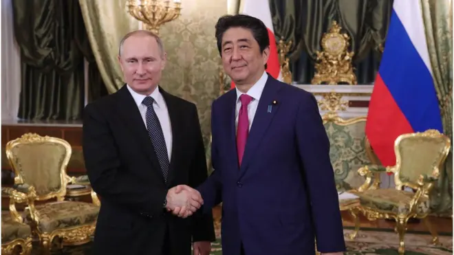 Владимир Путин и Синдзо Абе