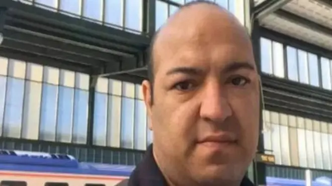 تصویری که فعالان حقوق بشر از ساسان نیک‌نفس منتشر کرده‌اند