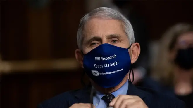 The clip appeared to show Dr Fauci talking about President Trump, but he was talking about himself
