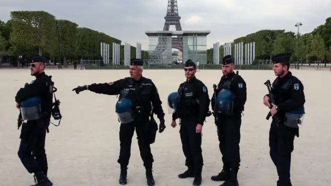 Two shocked Paris policemen found themselves dealing with a "corpse" who still had a pulse (file picture)