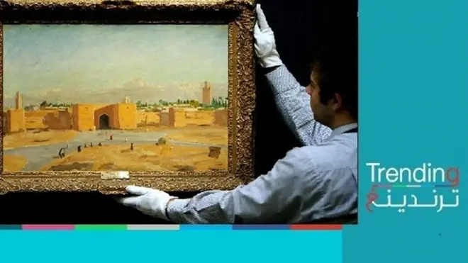 لوحة رسمها رئيس الوزراء