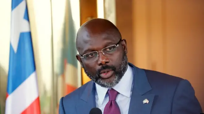 Georges Weah, l'ancien footballeur devenu président du Libéria