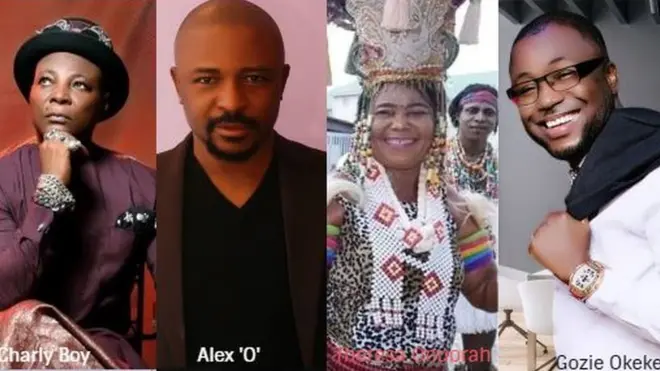Charly Boy, Alex O,Theresa Onuora, Gozie Okeke