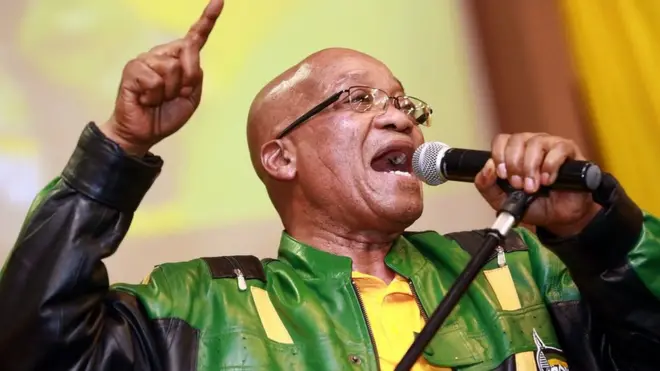 Jacob Zuma's trademark song is the anti-apartheid anthem Umshini Wami, which translates as "Bring Me My Machine Gun"