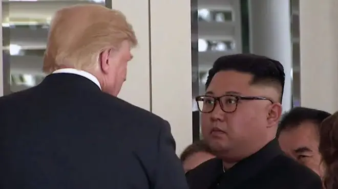 트럼프와 김정은