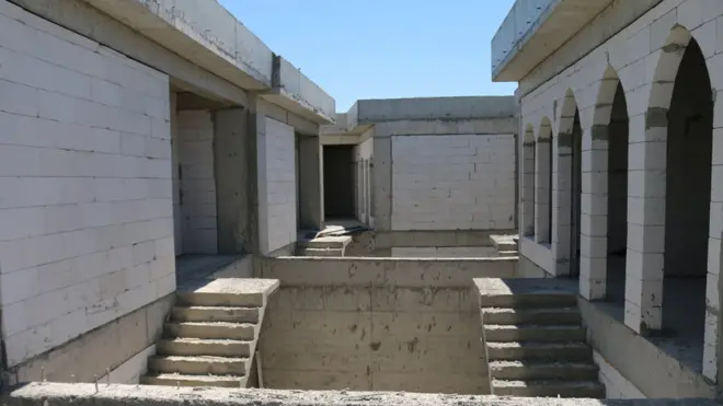 Sur'daki yeni evlerden bir fotoğraf