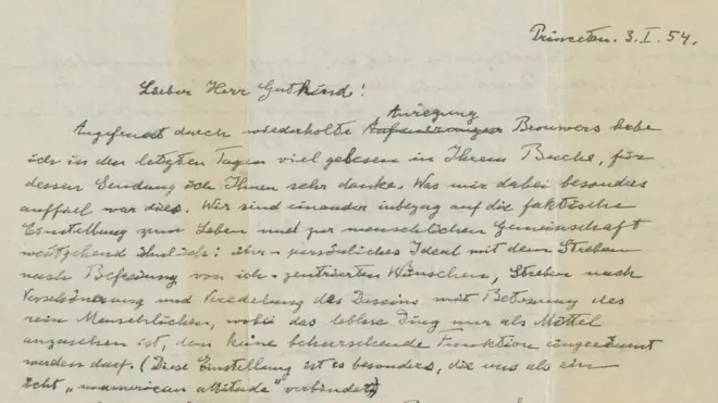The God Letter, an autographed letter signed by Albert Einstein