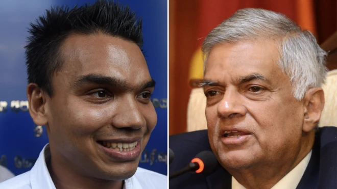 නාමල් රාජපක්ෂ සහ රනිල් වික්රමසිංහ