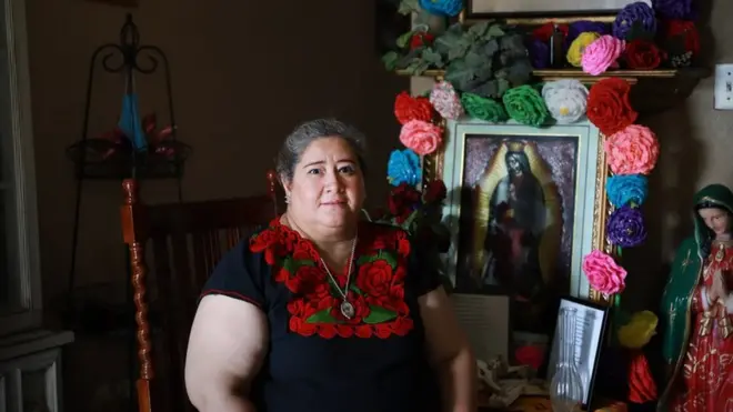 Hilda Robles at her home in San Antonio