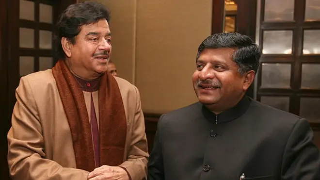 शत्रुघ्न सिन्हा और रविशंकर प्रसाद