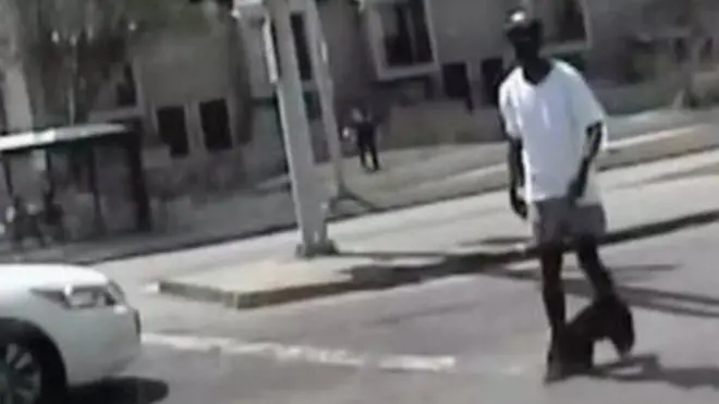 Danny Ray Thomas was acting erratically before he was shot, witnesses say.