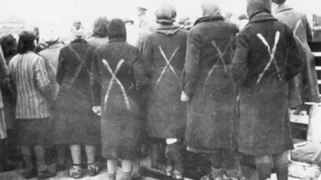 Female prisoners from Ravensbrück concentration camp