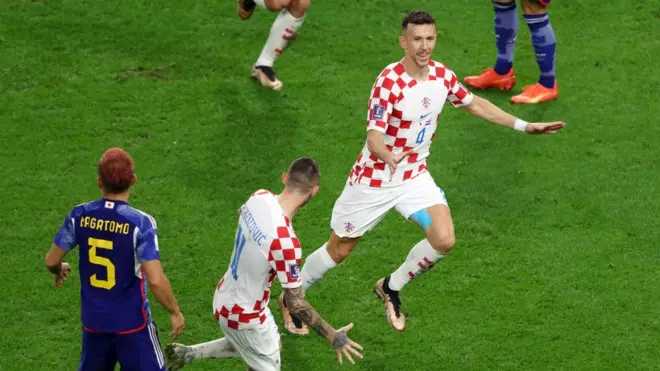 Perisic celebra su décimo gol en torneos internacionales.