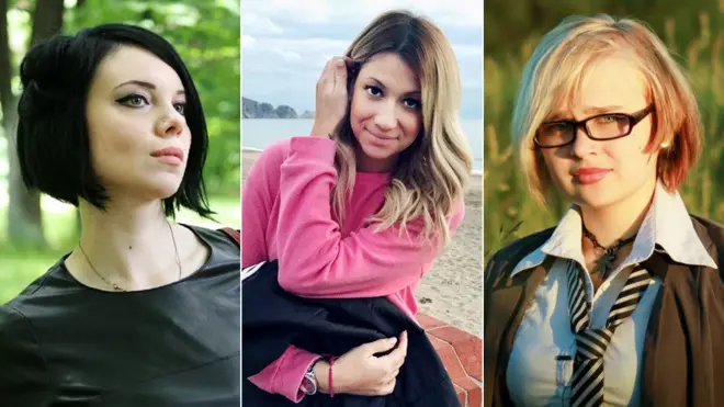 Dariya Puçkova, Yuliya Rıvkina və Mariya Şestopalovanı (soldan sağa) sosial şəbəkədə şəkil paylaşdıqlarına görə işdən çıxarıbılar, amma onlar hərəkətlərindən peşman deyillər