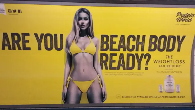 Эта реклама компании Protein World вызвала сотни жалоб и стала одной из причин запрета