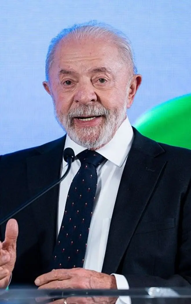 Lula em coletiva de imprensa