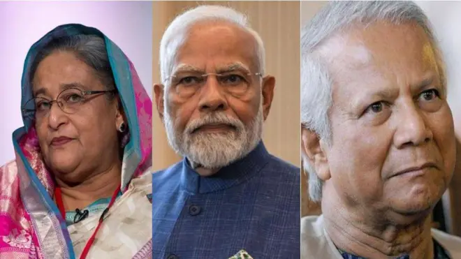 భారత్, బంగ్లాదేశ్, నరేంద్ర మోదీ, షేక్ హసీనా, యూనస్