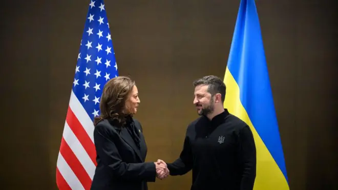 Гарріс і Зеленський у Люцерні