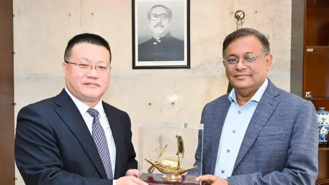 হাছান মাহমুদ এবং চীনা রাষ্ট্রদূত