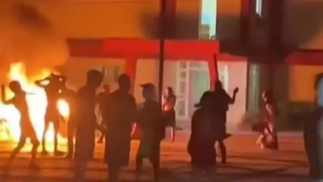 ሕንጻው ላይ የደረሰው ውድመት