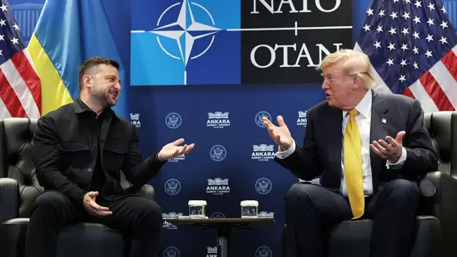 Зеленский и Трамп.