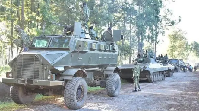 Igisirikare ca Uganda kivuga ko iyi foto yakoreshejwe n'umuvugizi wa Wazalendo yafashwe igihe abasirikare b'iki gihugu bari mu ngabo z'akarere ka EAC bari ahitwa Tsengero mu karere ka Bunagana