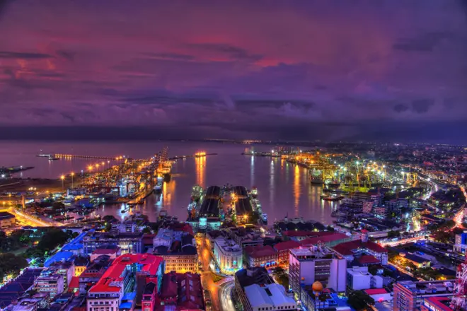 Colombo Port - largest port and the capital city of Sri Lanka