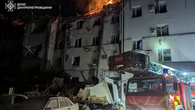 موقع الانفجار في كريفي ريه