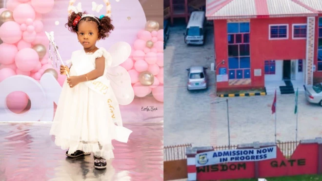 Foto Winnie Akekwe na nke ụlọakwụkwọ Wisdom Gate International School.