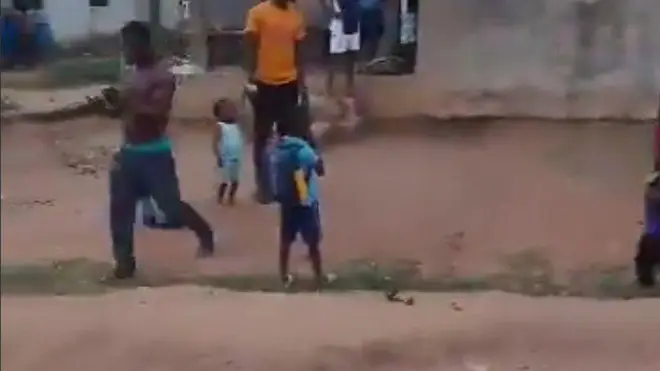 Aworan lati ibi iṣẹlẹ naa