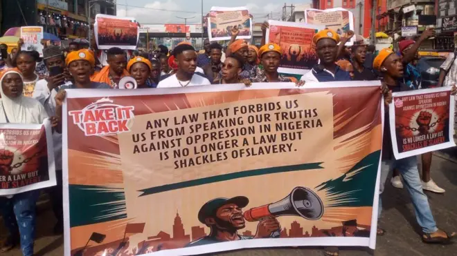 Protesters for Lagos