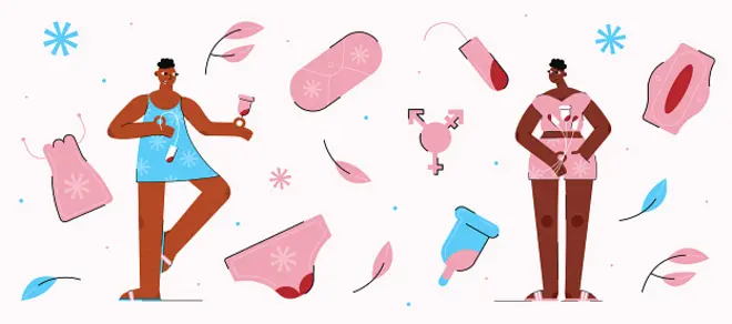 Illustration et menstrues