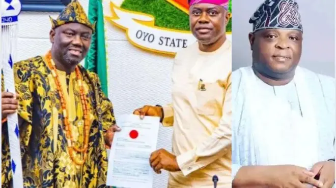 Alaafin Owoade, Seyi Makinde ati Ọmọọba Gbadegesin
