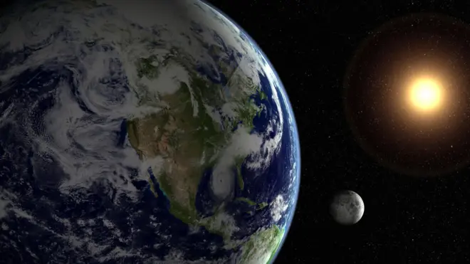 Isanamu y'umubumbe w'isi iri kure y'izuba n'ukwezi