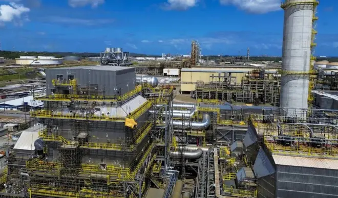  Refinaria Abreu e Lima, da Petrobras, em Ipojuca (PE), em 1º/11/2024
