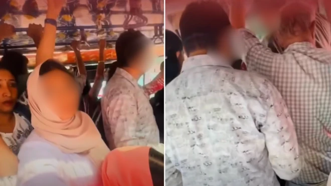 Screenshot of the viral video.